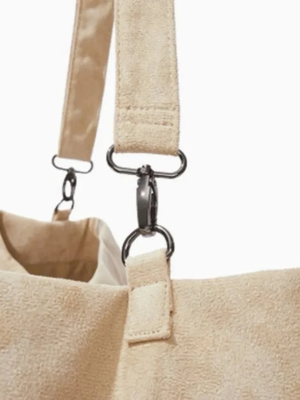 Beige/Taupe Hobo Shoulder Bag